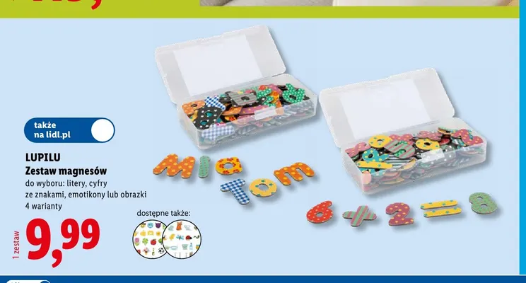Zestaw magnesów emotikony Lupilu promocja w Lidl
