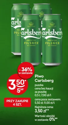 Piwo Carlsberg promocja w Żabka