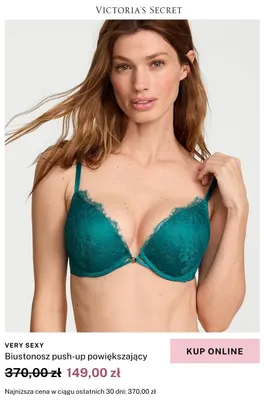 Biustonosz push-up powiększający Victoria's Secret Very Sexy promocja w Victoria's Secret