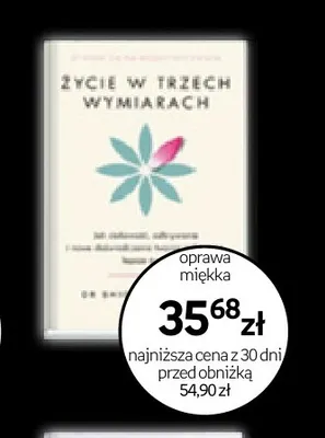 Książka Życie w trzech wymiarach Dr Sue Morter promocja w Empik