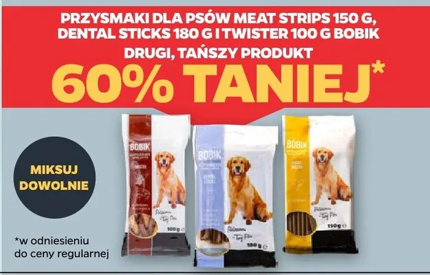 Przysmaki dla psów Meat Strips promocja w Netto