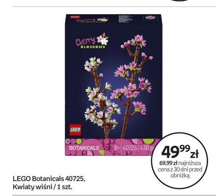 Klocki LEGO Botanicals 40725 Kwiaty wiśni promocja w Empik