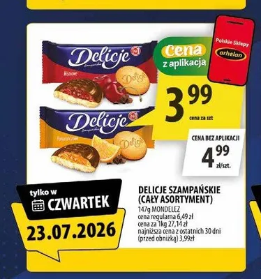 Delicje Szampańskie pomarańczowe promocja w Arhelan