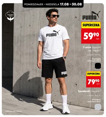Spodenki męskie Puma promocja w Biedronka