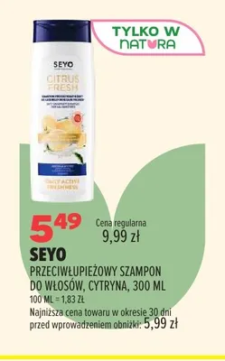 Szampon do włosów przeciwłupieżowy cytryna Seyo promocja w Drogerie Natura