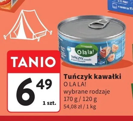Tuńczyk kawałki O la la! promocja w Intermarche