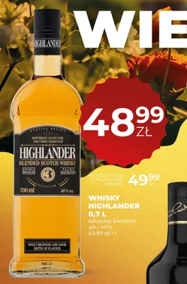 Whisky Highlander szkocka blended promocja w Duży Ben
