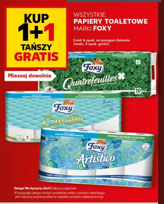 Papiery toaletowe marki Foxy promocja w Kaufland