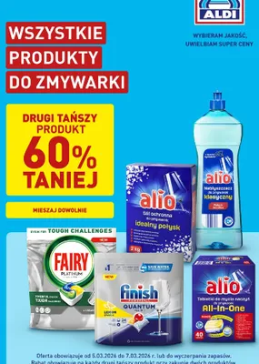 Wszystkie produkty do zmywarki promocja w Aldi