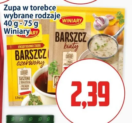 Zupa w torebce Winiary Barszcz czerwony promocja w Kupiec