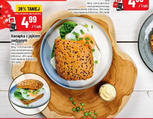 Kanapka z jajkiem sadzonym promocja w POLOmarket