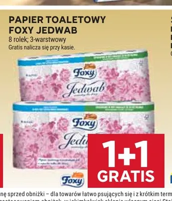 Papier toaletowy Foxy Jedwab promocja w Stokrotka