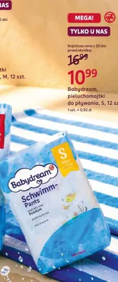 Pieluchomajtki do pływania Babydream S 12-pak promocja w Rossmann