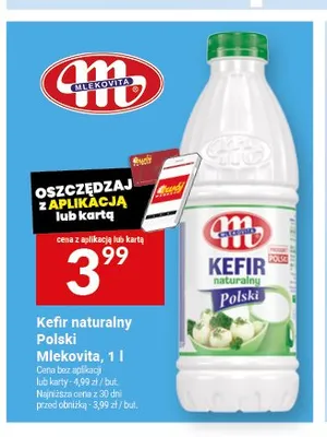 Kefir naturalny Polski Mlekovita promocja w Twój Market
