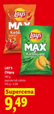 Chipsy Lay's MAX cebula promocja w Lidl