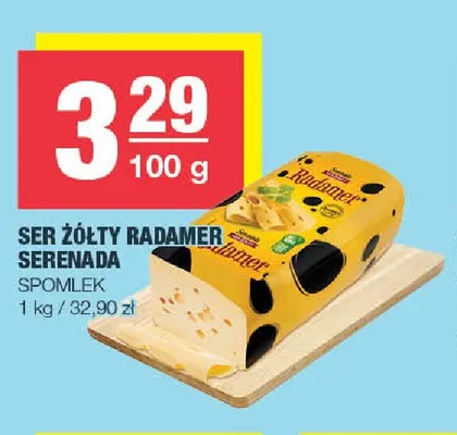 Ser żółty Radamer Serenada promocja w SPAR
