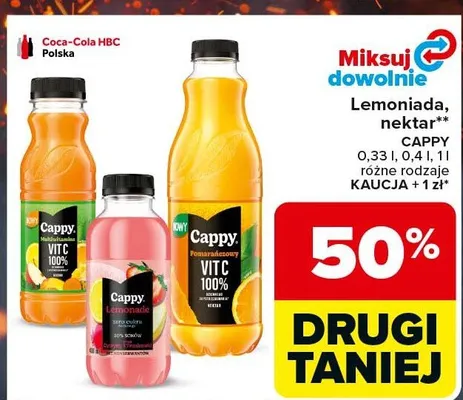 Nektar Cappy Multiwitamina Vit C 100% promocja w Carrefour Market