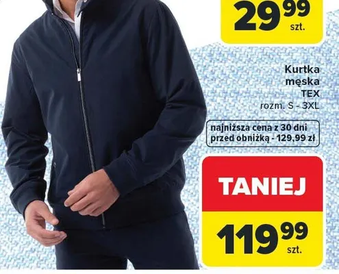 Kurtka męska promocja w Carrefour