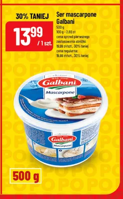 Ser mascarpone Galbani promocja w POLOmarket