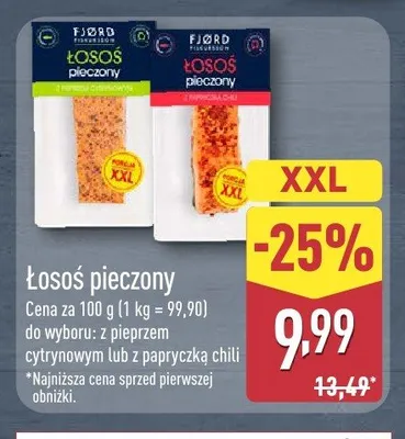 Łosoś pieczony z pieprzem cytrynowym Fjörd Fiskeri promocja w Aldi