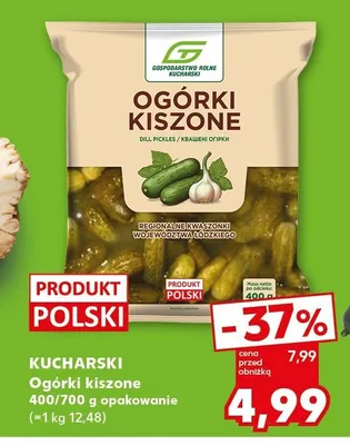 Ogórki kiszone Kucharski promocja w Kaufland