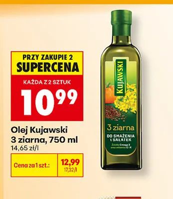 Olej Kujawski 3 ziarna promocja w Biedronka