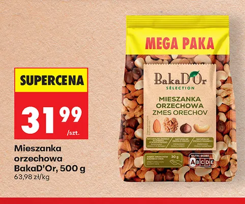 Mieszanka orzechowa BakaD'Or promocja w Biedronka