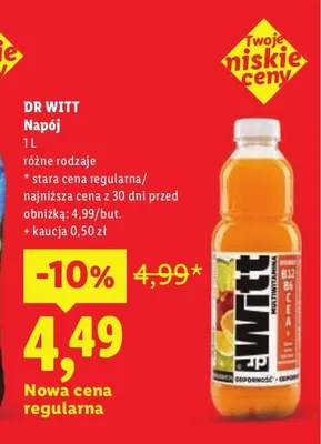 Napój Dr Witt promocja w Lidl