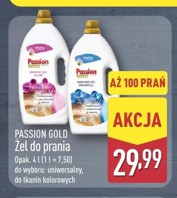 Żel do prania uniwersalny Passion Gold promocja w Aldi