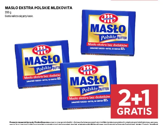 Masło ekstra polskie Mlekovita promocja w Stokrotka
