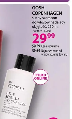 Suchy szampon do włosów nadający objętość Gosh Copenhagen promocja w Hebe