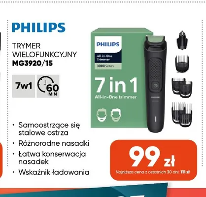 Trymer wielofunkcyjny MG3920/15 Philips promocja w Max Elektro