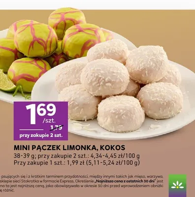 Mini pączek limonka promocja w Stokrotka