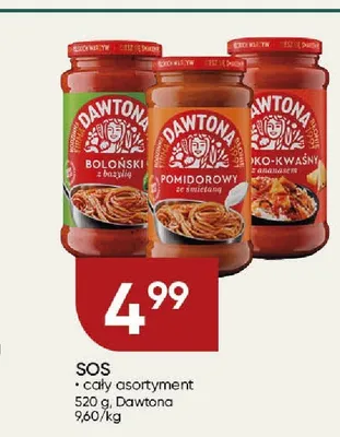 Sos pomidorowy ze śmietaną Dawtona promocja w Chata Polska