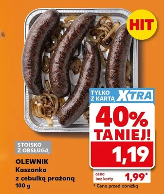 Kaszanka z cebulką prażoną Olewnik promocja w Kaufland