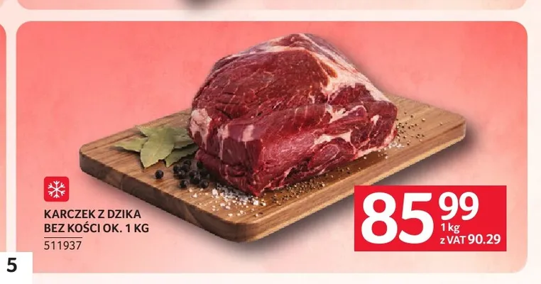 Karczek z dzika bez kości ok. 1 kg promocja w Selgros