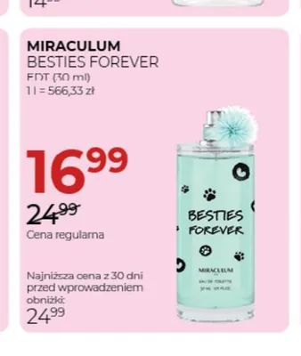 Woda toaletowa EDT Miraculum Besties Forever promocja w Drogerie Jawa