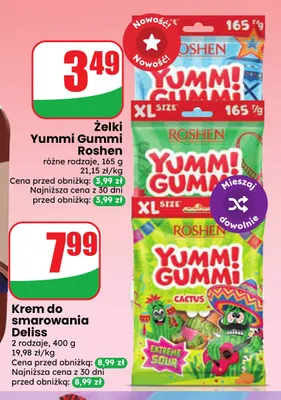 Żelki Yummi Gummi Roshen promocja w Dino