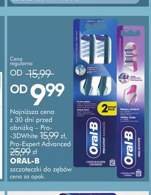 Szczoteczka do zębów Oral-B Pro-3DWhite promocja w Super-Pharm