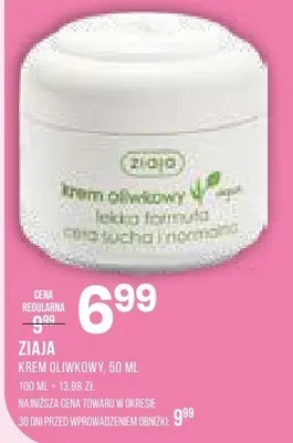 Krem Ziaja oliwkowy promocja w Drogerie Natura