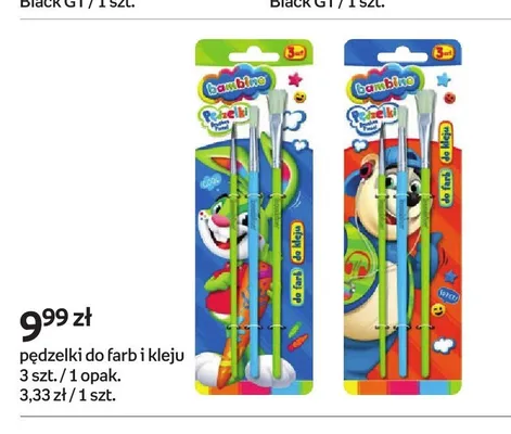 Pędzelki do farb i kleju Bambino promocja w Empik