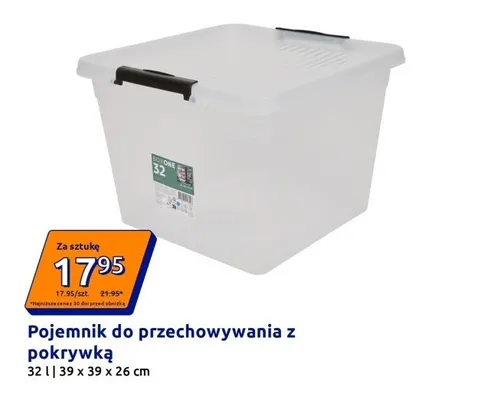 Pojemnik do przechowywania z pokrywką promocja w Action