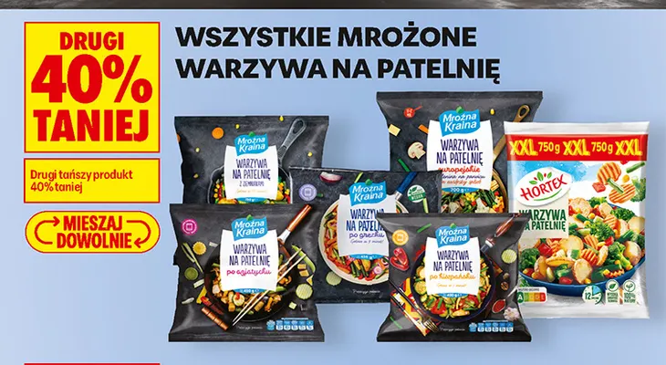 Warzywa na patelnię po grecku Mroźna Kraina promocja w Biedronka
