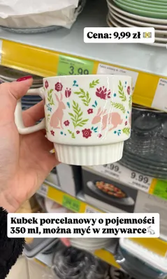 Kubek porcelanowy promocja w Dino