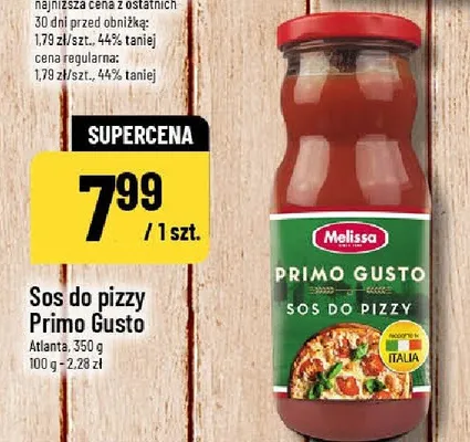 Sos do pizzy Primo Gusto Melissa promocja w POLOmarket