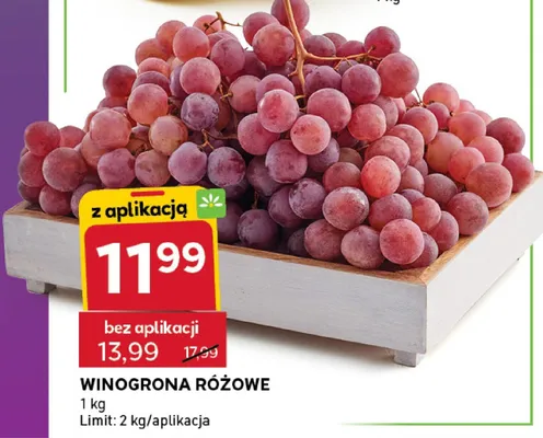 Winogrona różowe promocja w Stokrotka