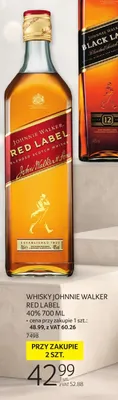 Whisky Johnnie Walker Red Label 40% 700 ML promocja w Selgros
