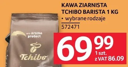 Kawa ziarnista Tchibo Barista 1 kg promocja w Selgros