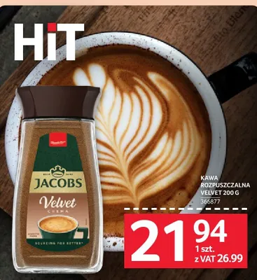 Kawa rozpuszczalna Jacobs Velvet 200 g promocja w Selgros