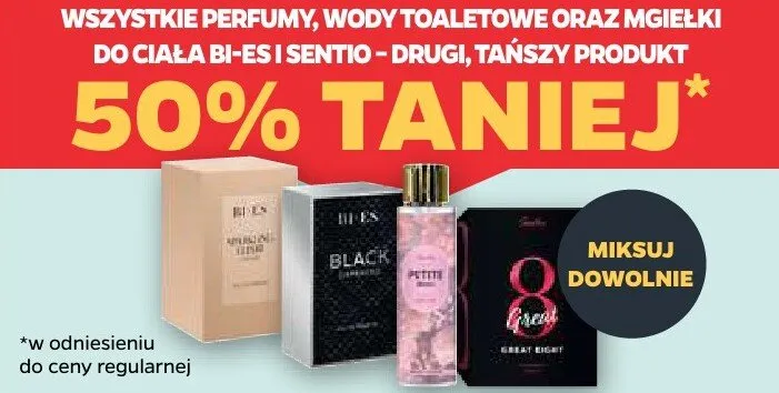 Perfumy wody toaletowe mgiełki do ciała Sentio promocja w Netto